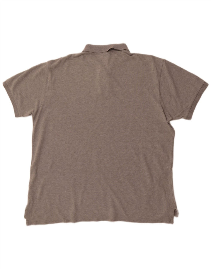 POLO RALPH LAUREN Herren Slim Fit Poloshirt 2XL Grau Baumwolle