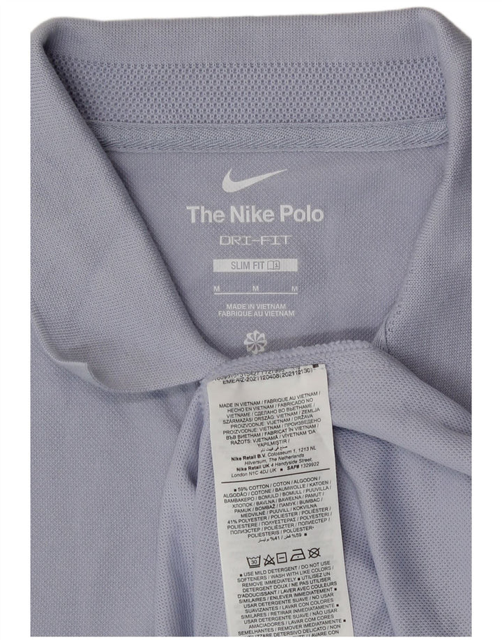 Nike Herren Slim Fit Poloshirt Mittelviolette Baumwolle