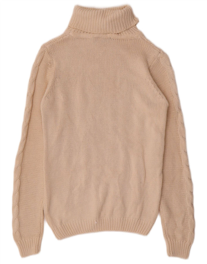Esmara Damen-Pullover mit Rollkragen, Gr. 14/16, Mittel, gebrochenes Weiß