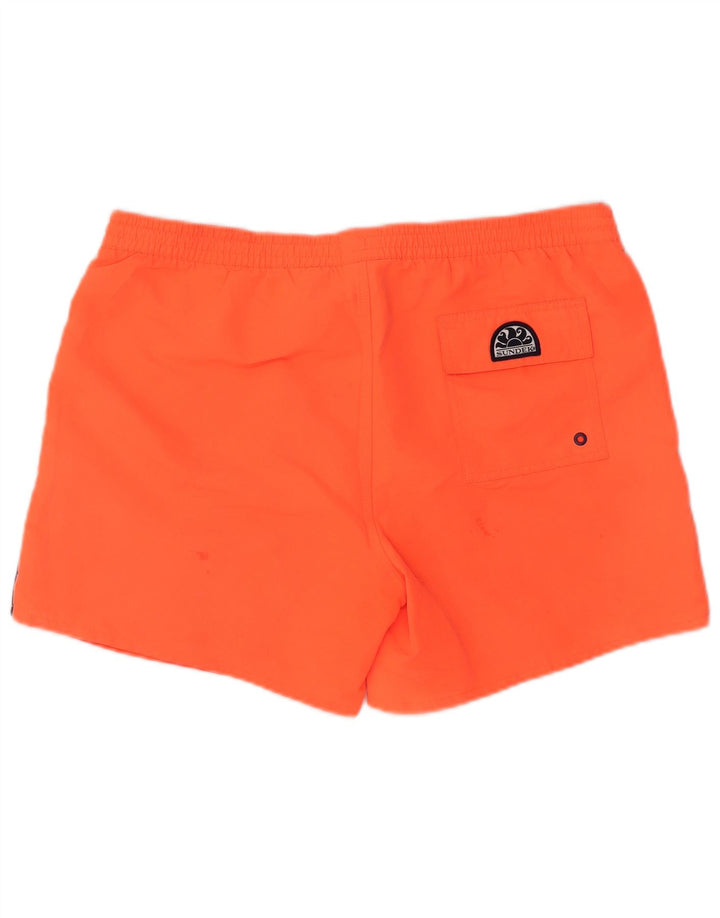 SUNDEK Herren-Badeshorts mit Grafik, XL, Orange, Polyester