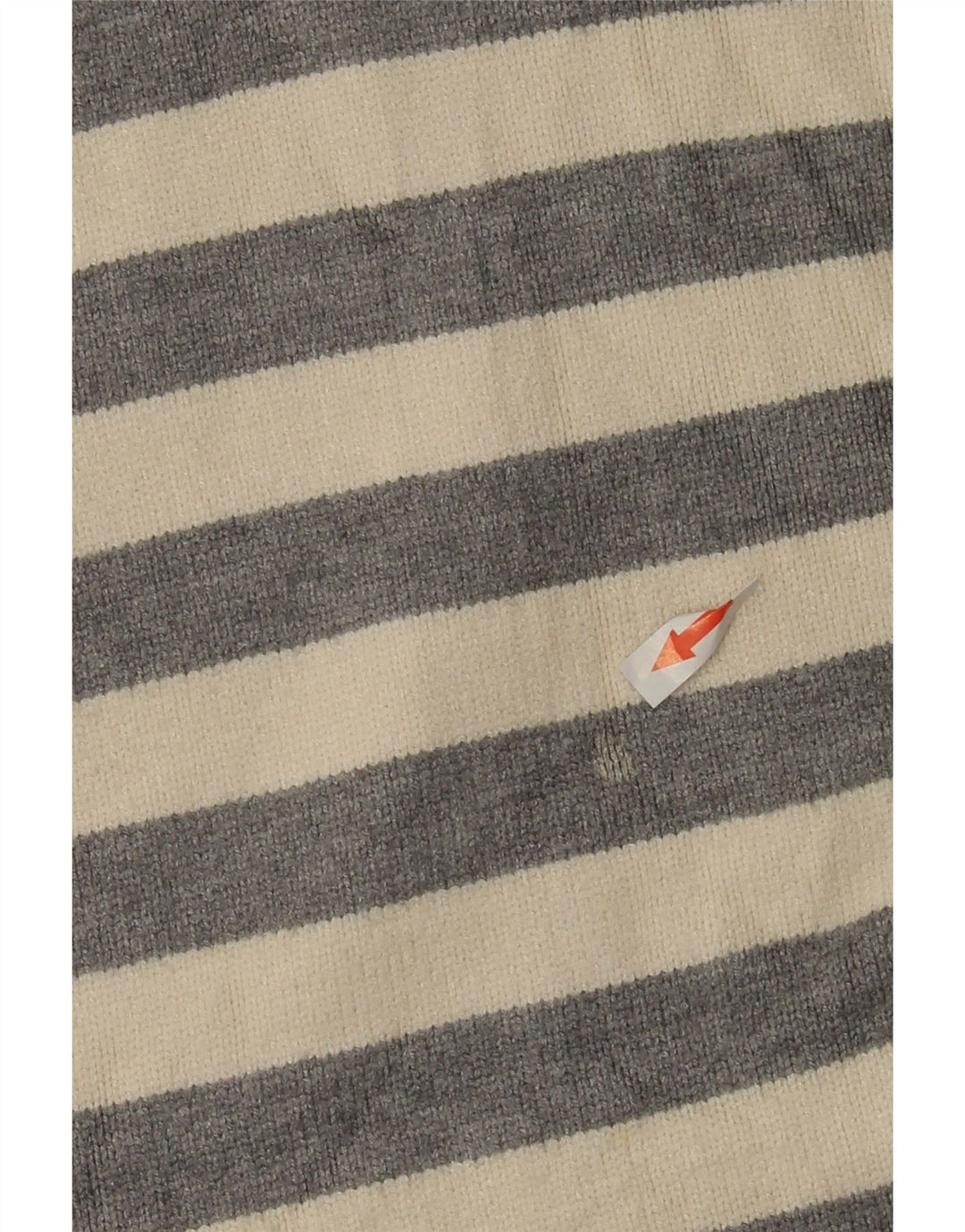 Zara Damen-Pullover, übergroß, Rundhalsausschnitt, Gr. 10, Größe S, weiß gestreift