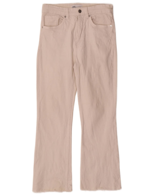 Kurze Jeans von Zara für Damen, EU 38, Größe S, W28, L25, Weiß