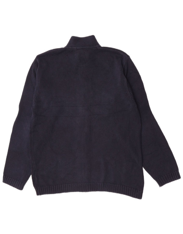 Gant Herren-Strickjacke, groß, marineblau, Baumwolle