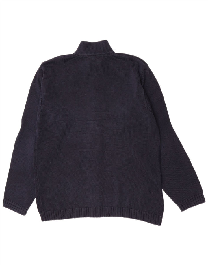 Gant Herren-Strickjacke, groß, marineblau, Baumwolle