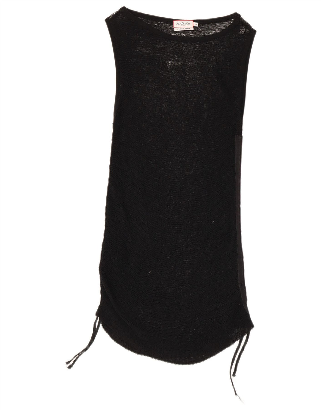 Max & Co. Damen Durchsichtiges schmales Trägertop UK 12 Medium Schwarz