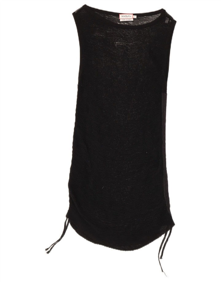 Max & Co. Damen Durchsichtiges schmales Trägertop UK 12 Medium Schwarz