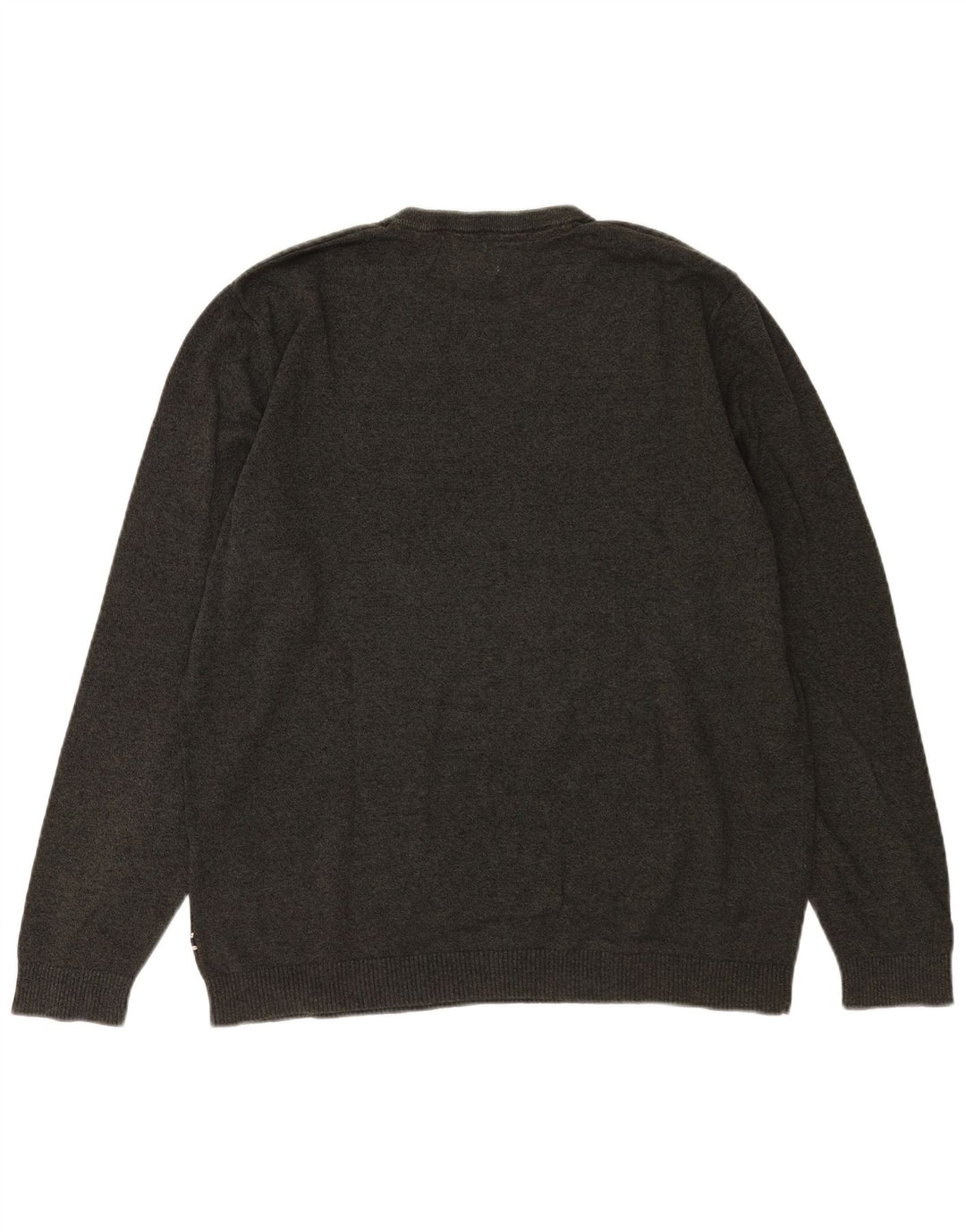 Jack & Jones Herren-Pullover mit Rundhalsausschnitt, 2XL, graue Baumwolle