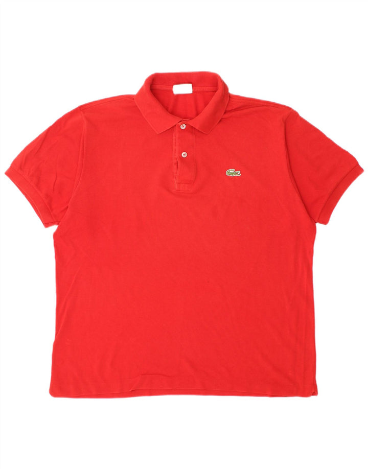 Lacoste Herren-Poloshirt, Größe 5, große rote Baumwolle