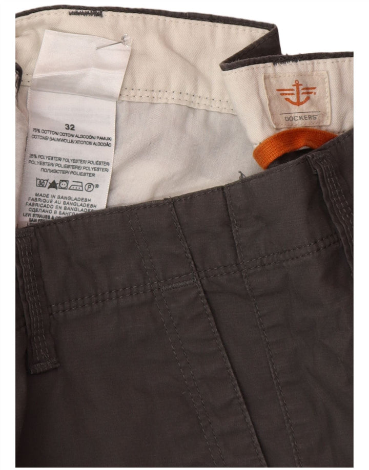 Dockers Herren Cargoshorts W32 mittelgraue Baumwolle