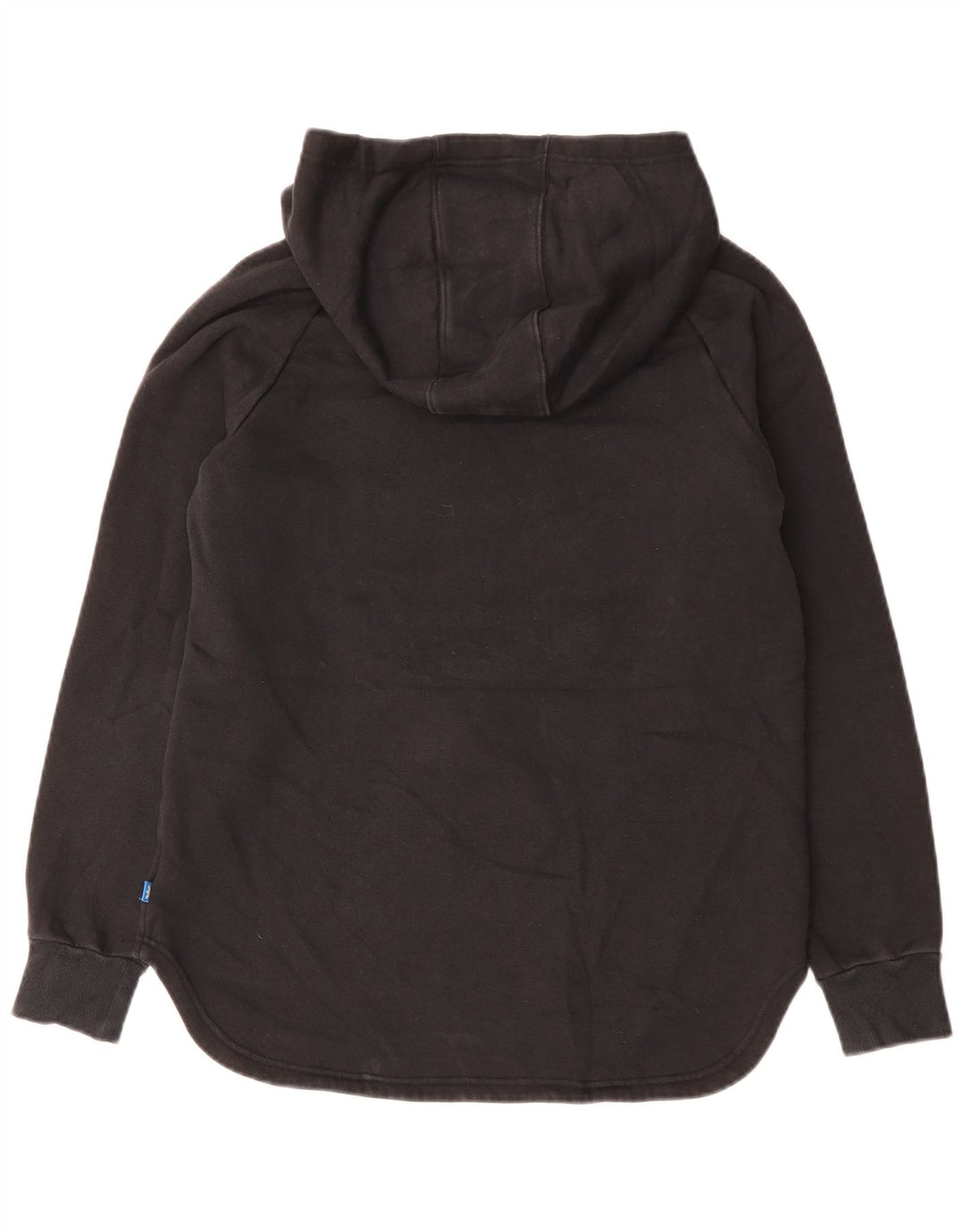 ADIDAS Damen Graphic Hoodie Pullover UK 14 Mittelschwarze Baumwolle