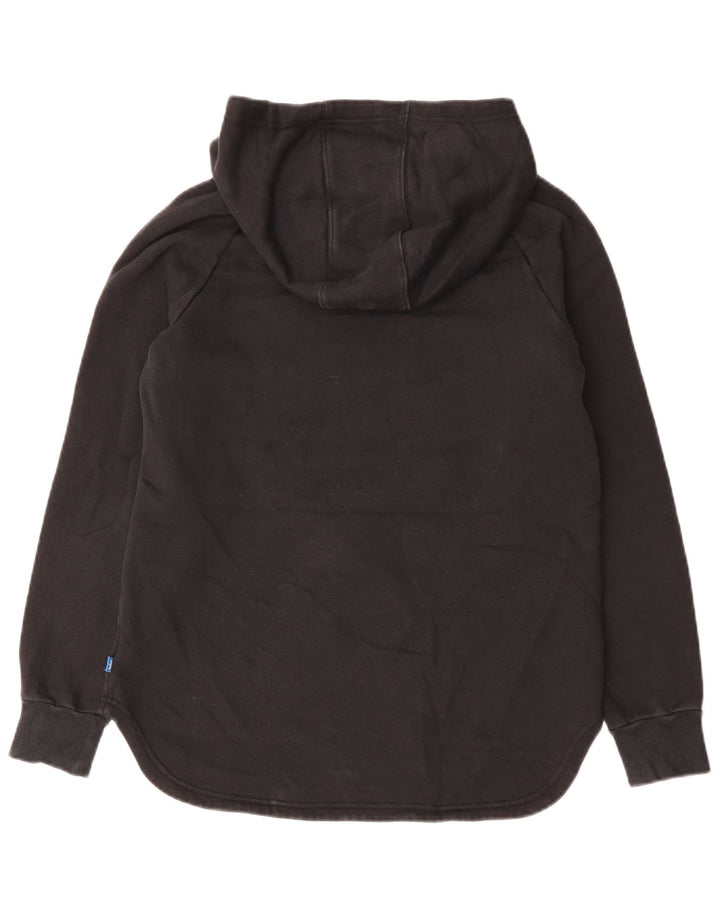 ADIDAS Damen Graphic Hoodie Pullover UK 14 Mittelschwarze Baumwolle