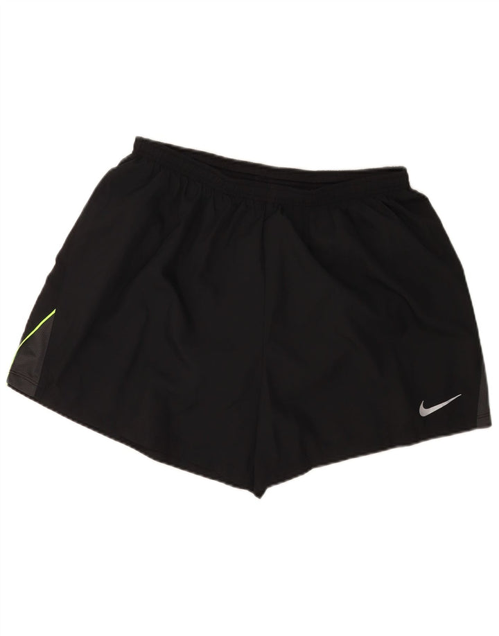 Nike Herren-Sportshorts 2XL, schwarzes Colourblock-Polyester