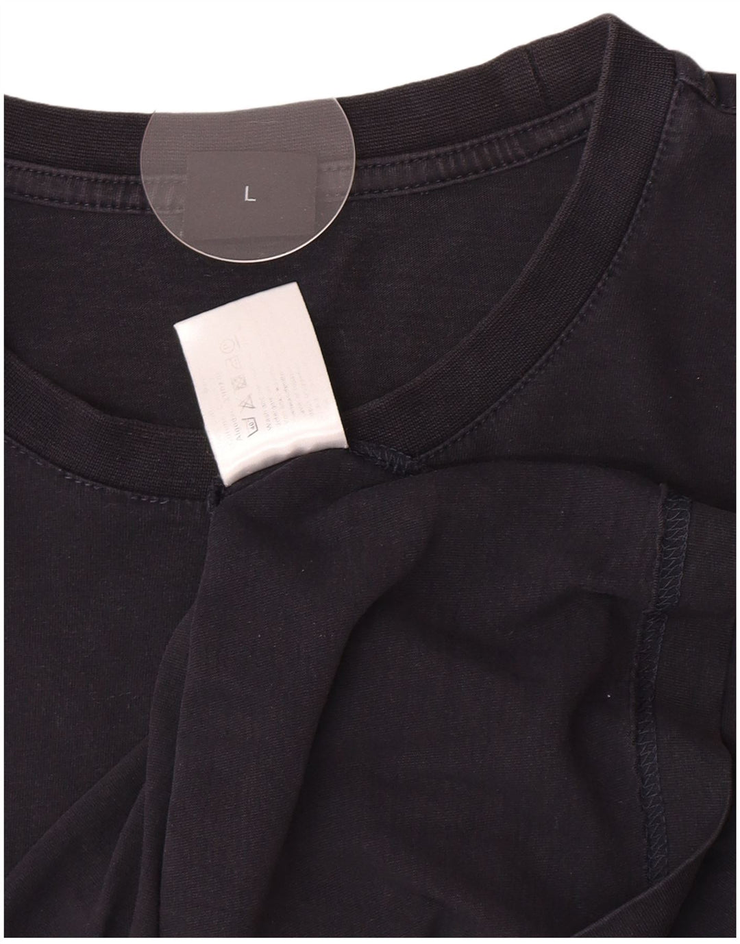 Hugo Boss Damen T-Shirt Top Large Schwarz Baumwolle