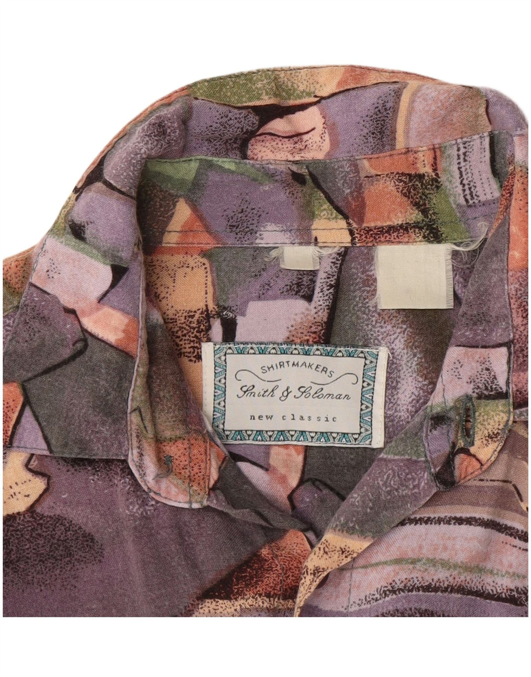 Vintage Herrenhemd Großes Mehrfarbiges Patchwork