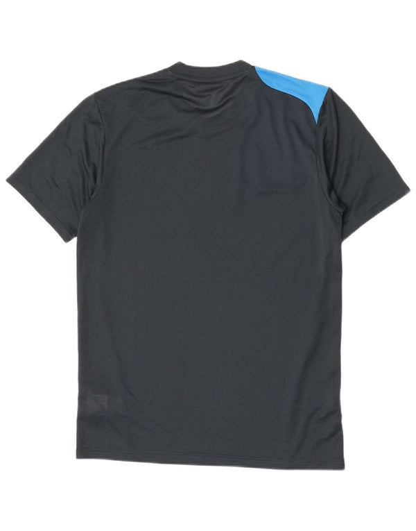 Adidas Herren-T-Shirt mit Grafik, Größe S, Marineblau, Farbblock-Polyester