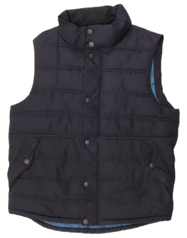 Gap Herren Wattierte Weste UK 36 Small Marineblau Polyester