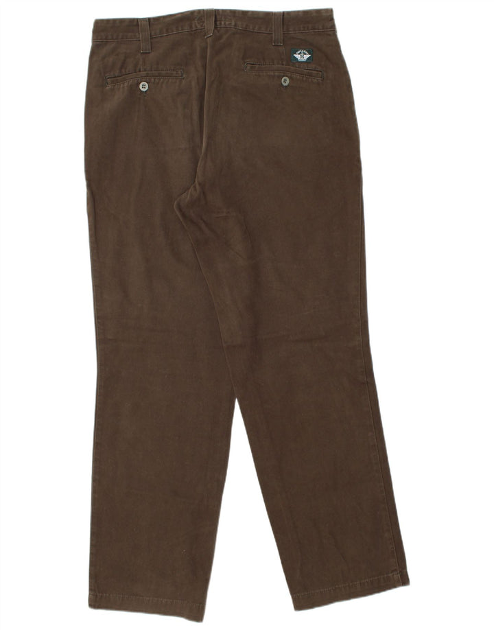 DOCKERS Gerade Chinohose für Herren, W34, L32, braune Baumwolle
