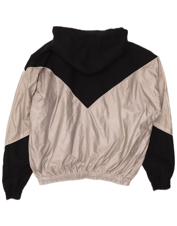 Topshop Damen-Trainingsanzug mit Kapuze, Top-Jacke, UK 14, Mittelschwarz, Farbblock