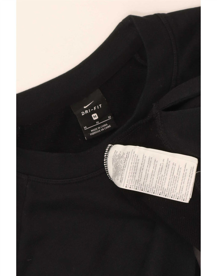 Nike Damen-Sweatshirt mit Dri-Fit-Grafik, übergroß, Gr. 14, mittelschwarz