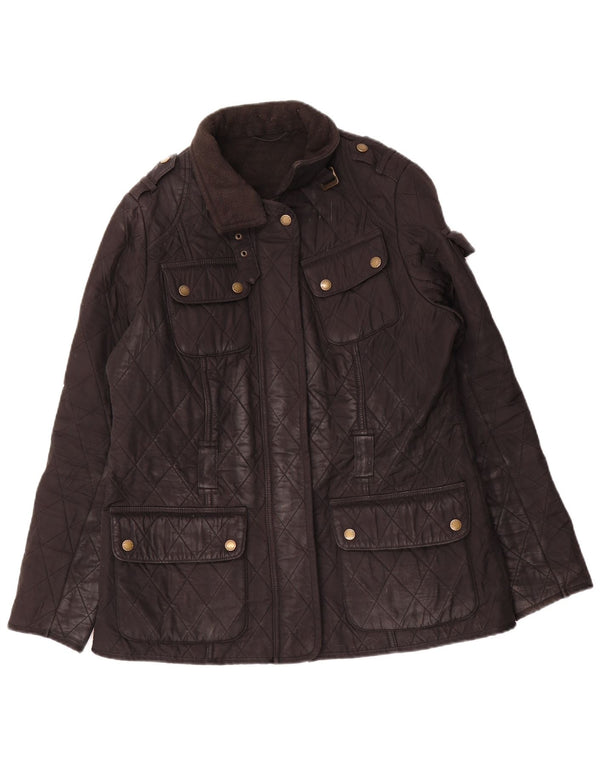 Barbour Damen Steppjacke UK 14 Large Schwarz Polyester