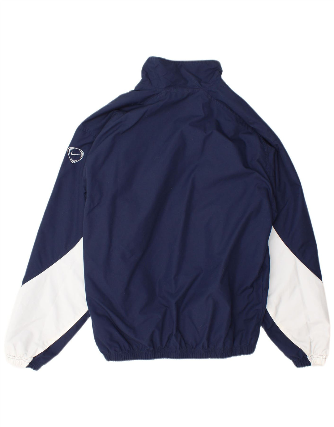 Nike Herren Bomberjacke UK 35/37 Small Marineblau Colourblock Nylon