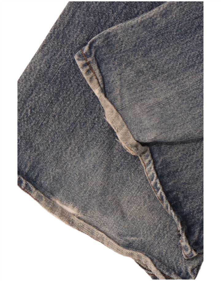 DIESEL Herren Straight Jeans W34 L31 Blaue Baumwolle