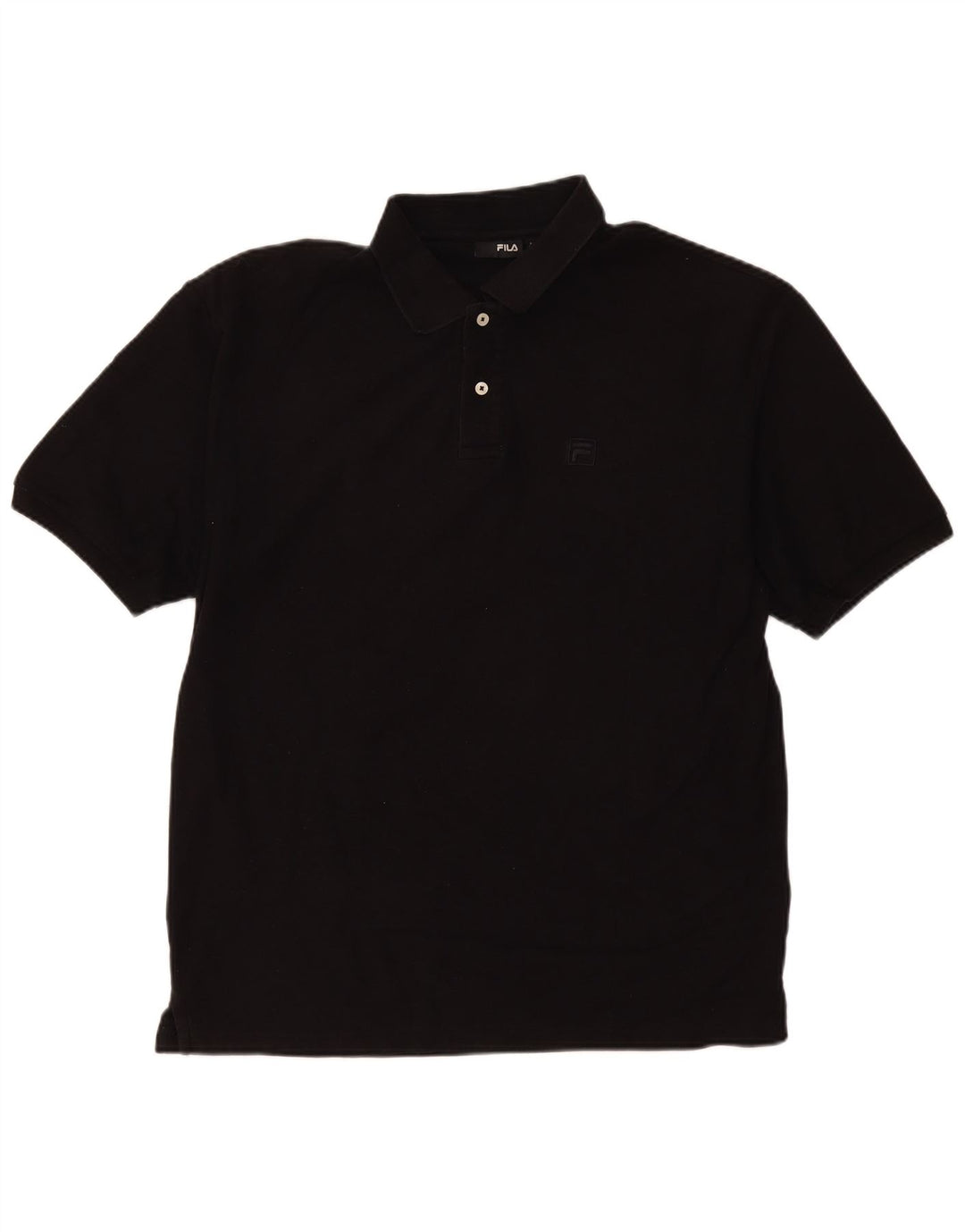 Fila Herren Poloshirt XL Schwarz Baumwolle