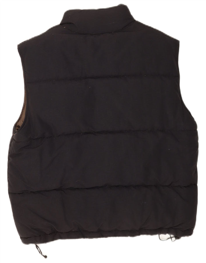 Kenvelo Herren Wattierte Weste UK 38 Medium Schwarz Nylon