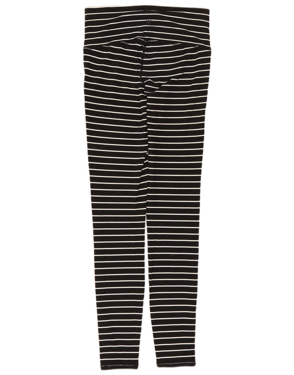 ATHLETA Damen Leggings UK 6 XS Schwarz gestreiftes Nylon