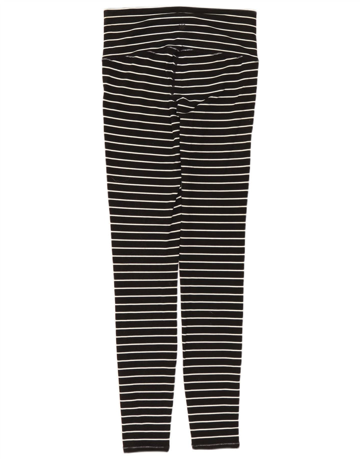 ATHLETA Damen Leggings UK 6 XS Schwarz gestreiftes Nylon