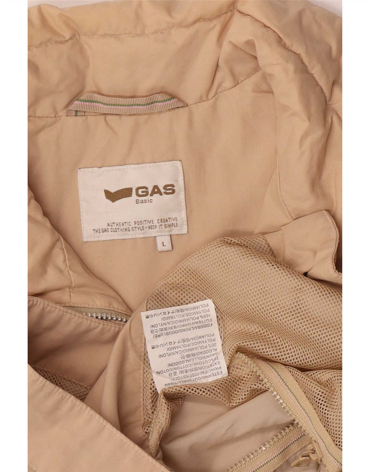 Gas Womens Regular Fit Windjacke UK 16 Large Beige Baumwolle