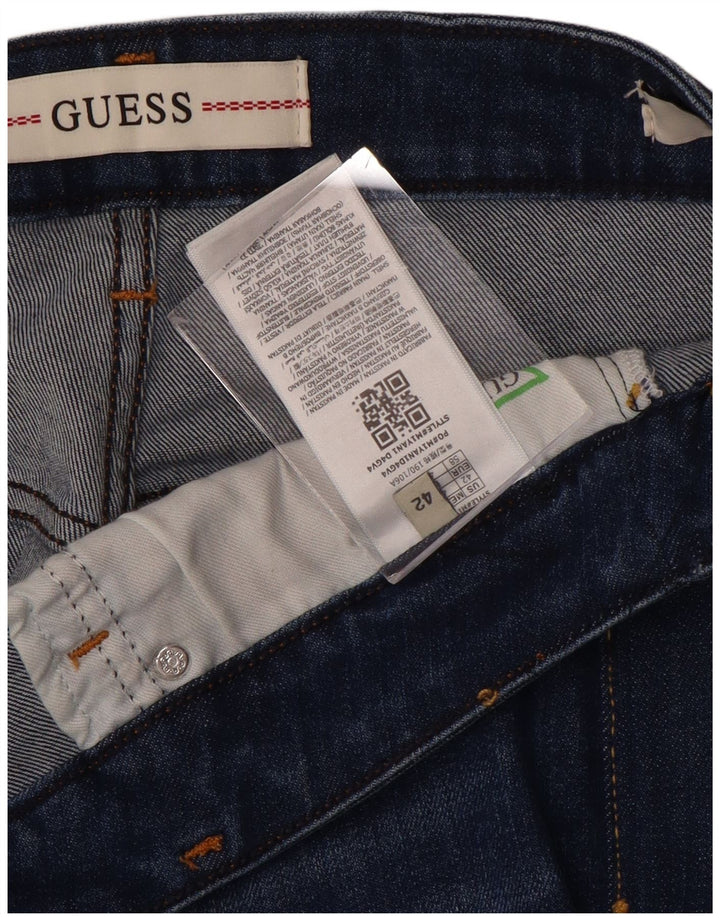 GUESS Herren Skinny Jeans W42 L28 Blaues Polyester
