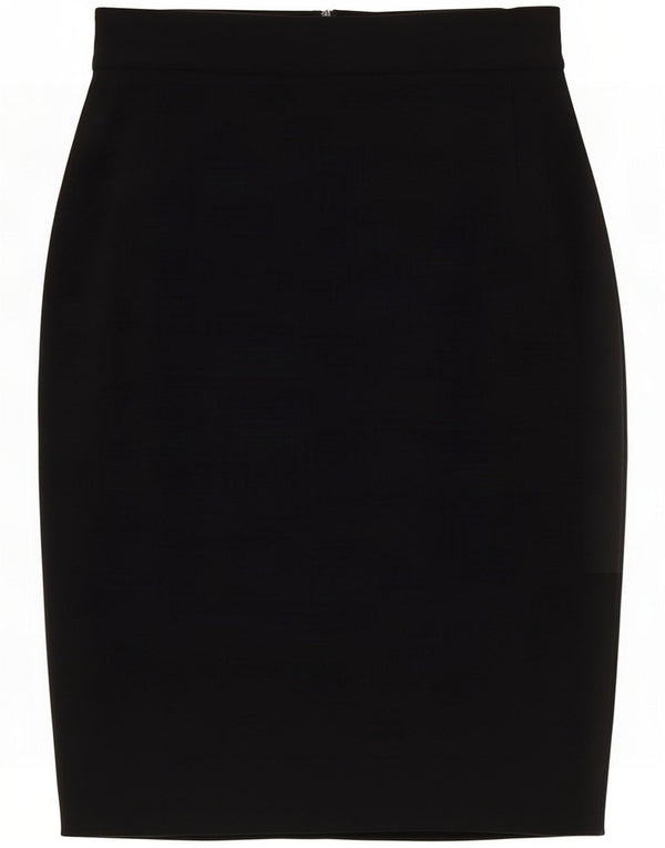 Gai Mattiolo Damen Bleistiftrock IT 42 Medium W28 Schwarz Acetat