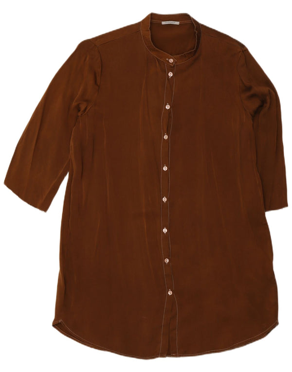 Intimissimi Damen 3/4-Ärmel-Hemdkleid UK 14 Mittelbraun