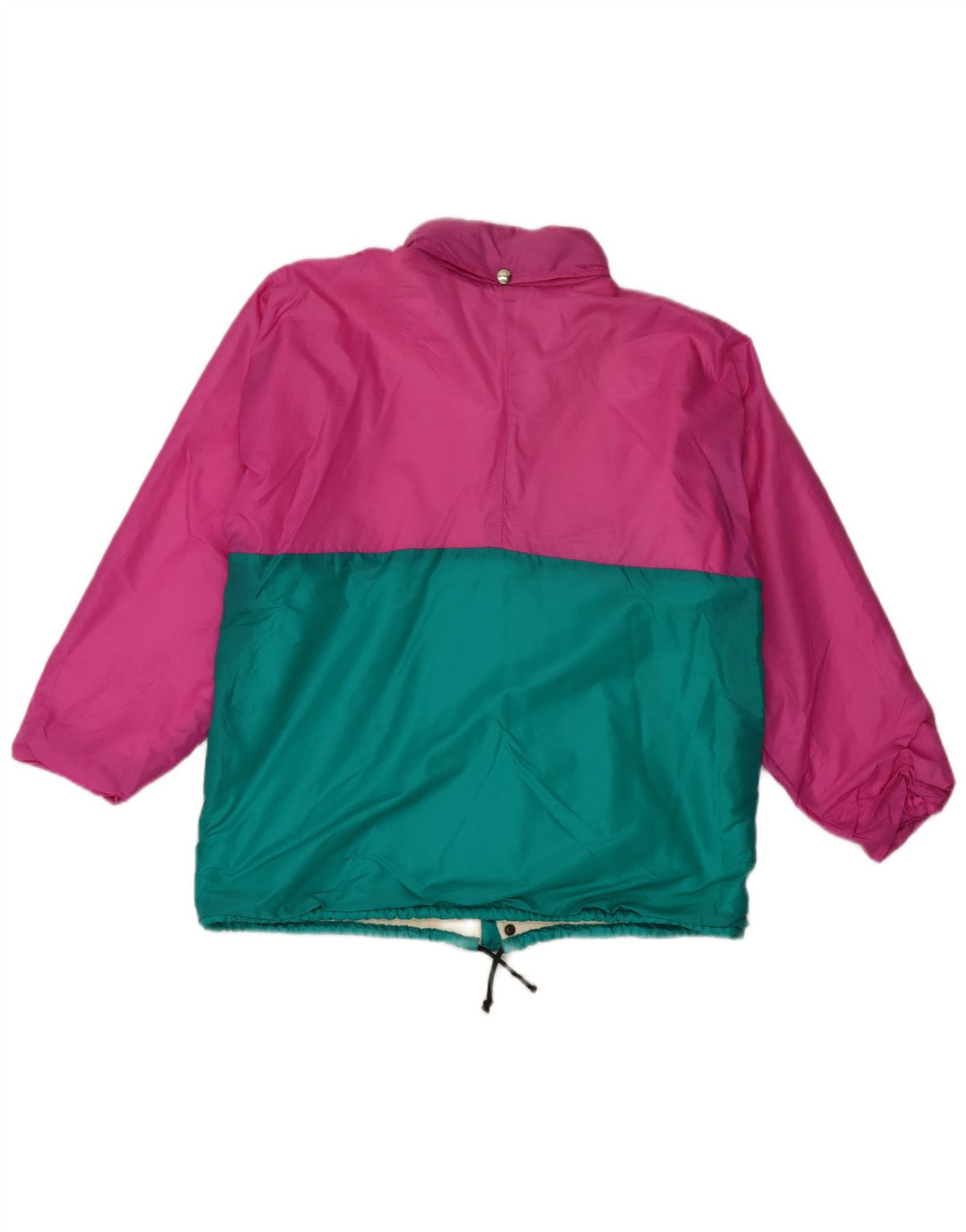 Vintage Herren Regenjacke UK 38 Mittelrosa Colourblock Polyester
