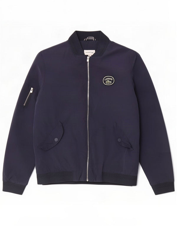 Lacoste Bomberjacke für Jungen, 11–12 Jahre, marineblaues Polyamid