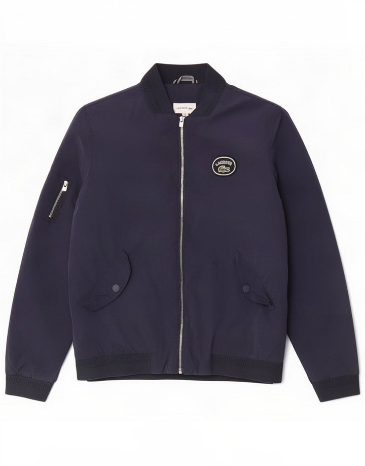 Lacoste Bomberjacke für Jungen, 11–12 Jahre, marineblaues Polyamid