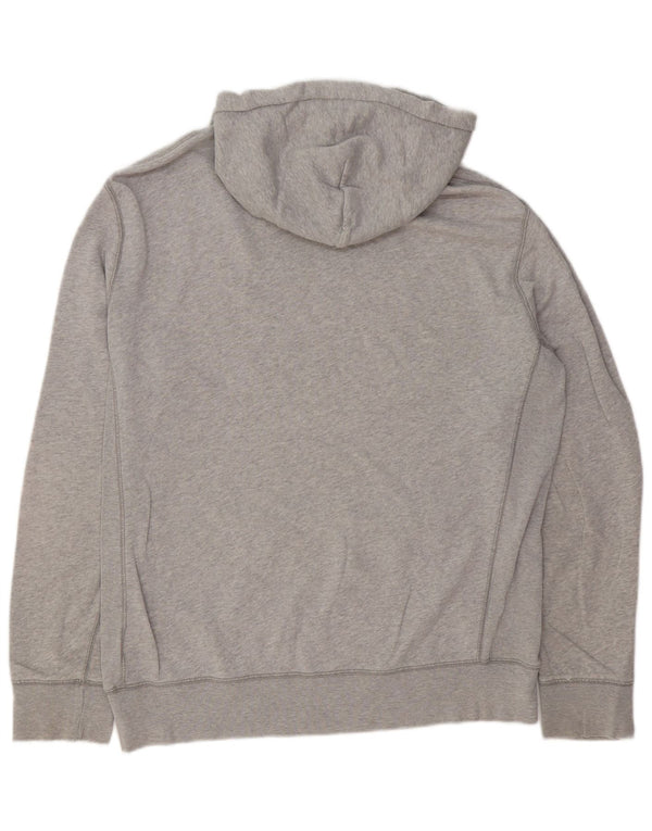 Levi's Mens Graphic Hoodie Jumper Large Grey Cotton