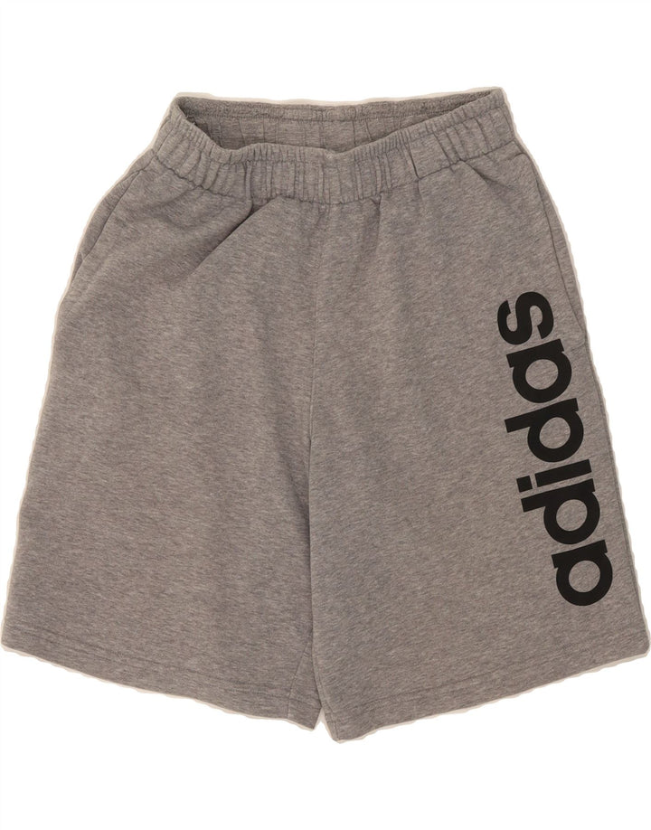 ADIDAS Mens Climalite Graphic Sport Shorts Small  Grey Cotton Vintage Adidas and Second-Hand Adidas from Messina Hembry 