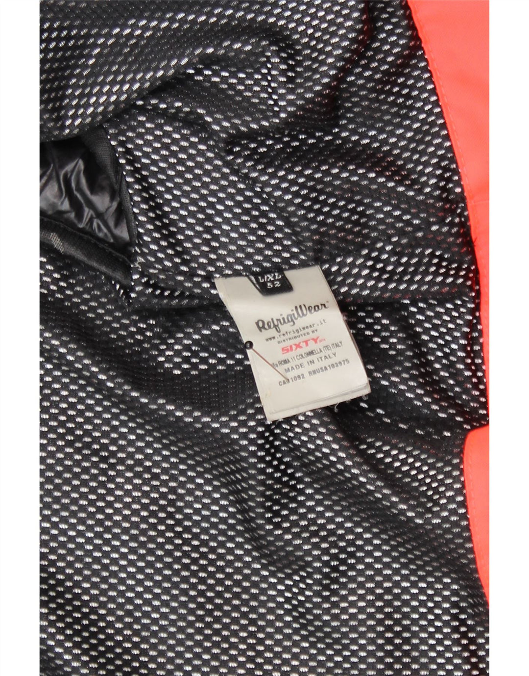 Refrigiwear Mens Sixty Hooded Wattierter Mantel UK 40 Large Schwarz Polyamid