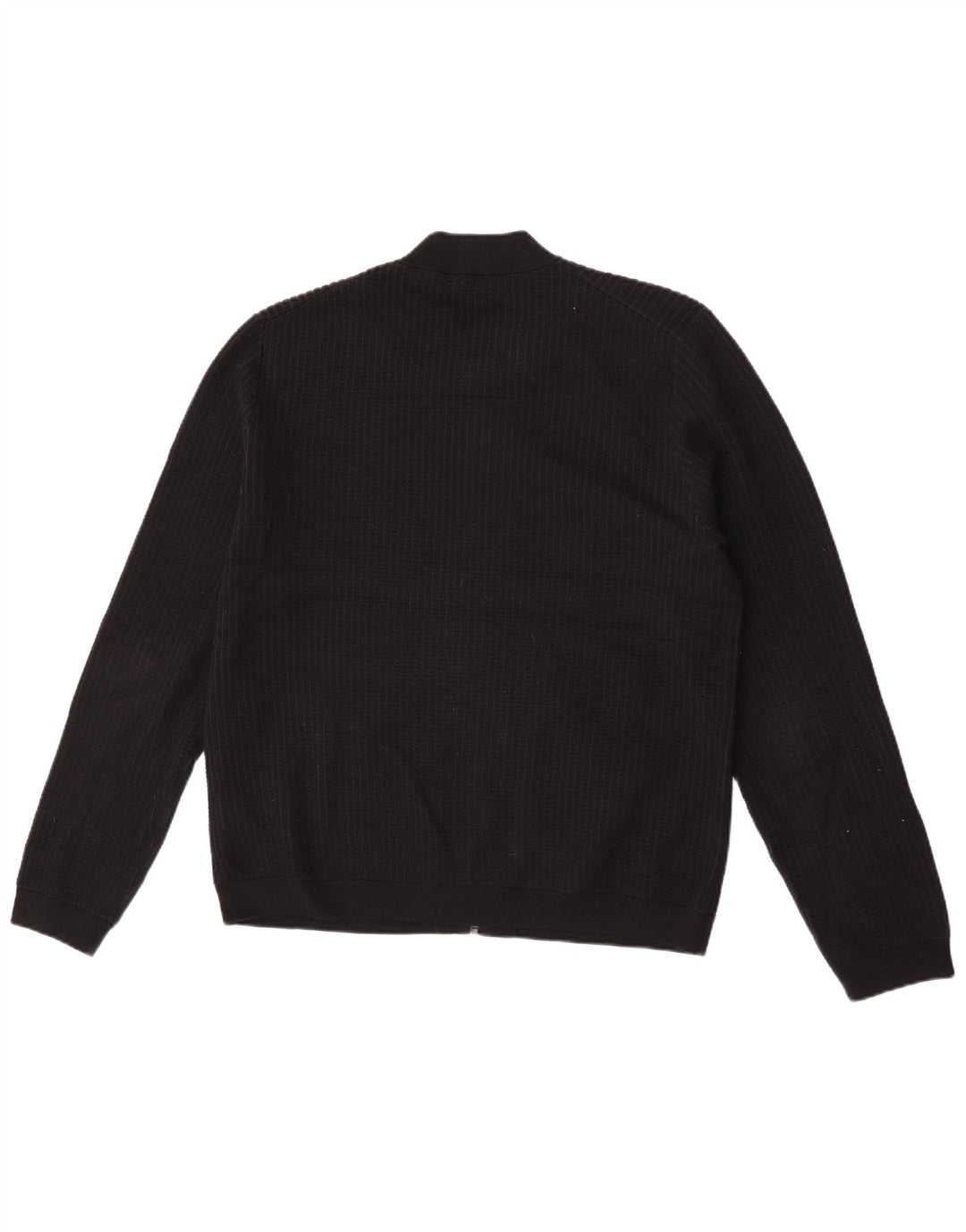 Cos Herren-Strickjacke, groß, aus schwarzer Baumwolle