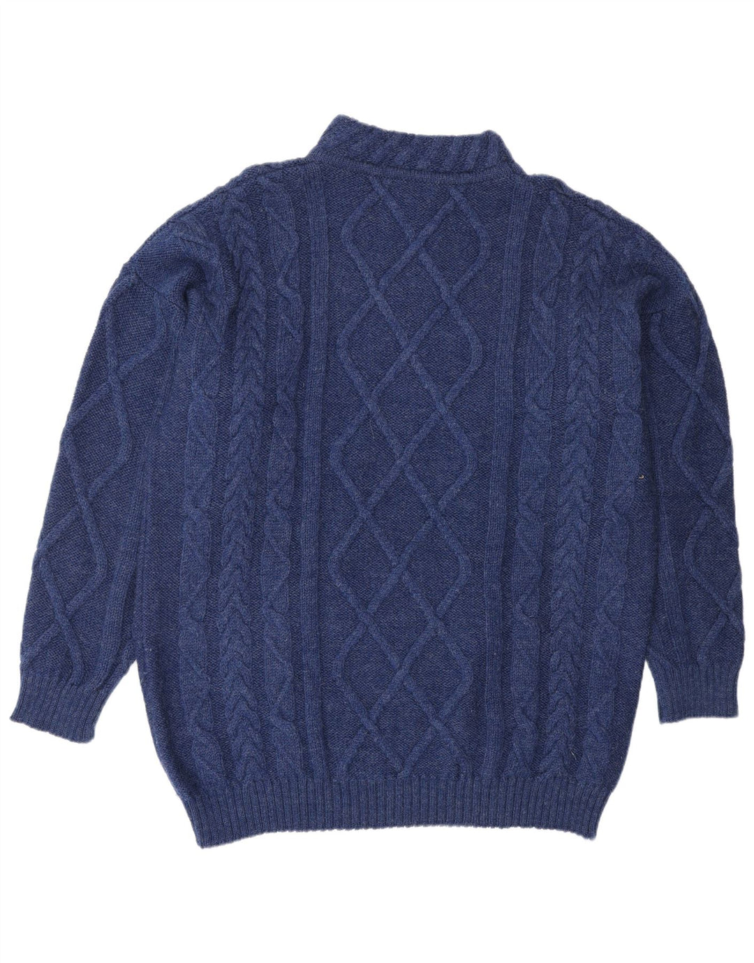 PETER HAHN Rollkragenpullover für Damen, UK 18, XL, Marineblau mit Blumenmuster