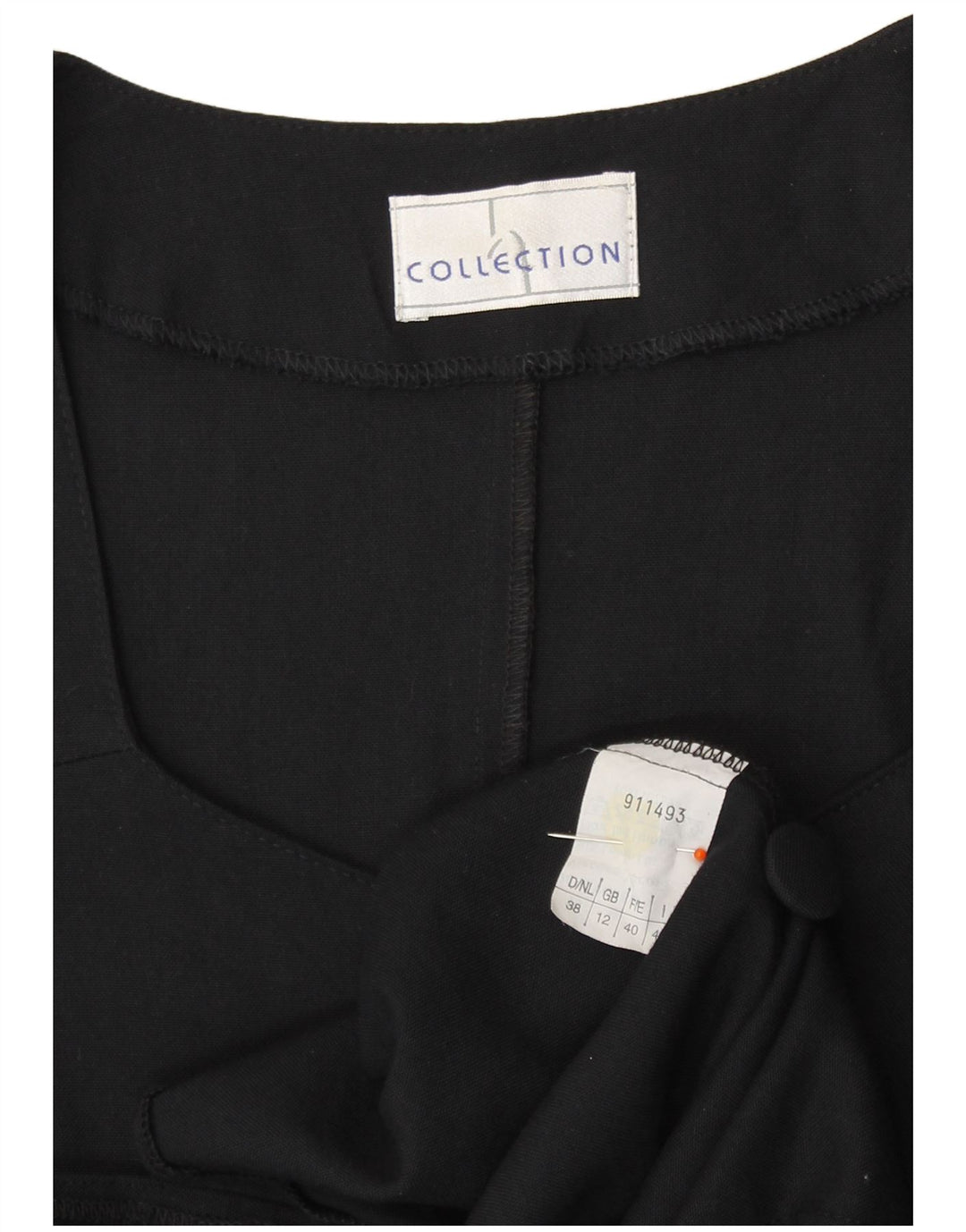 Kollektion Damen-Hemdkleid UK 12 Mittelschwarze Viskose