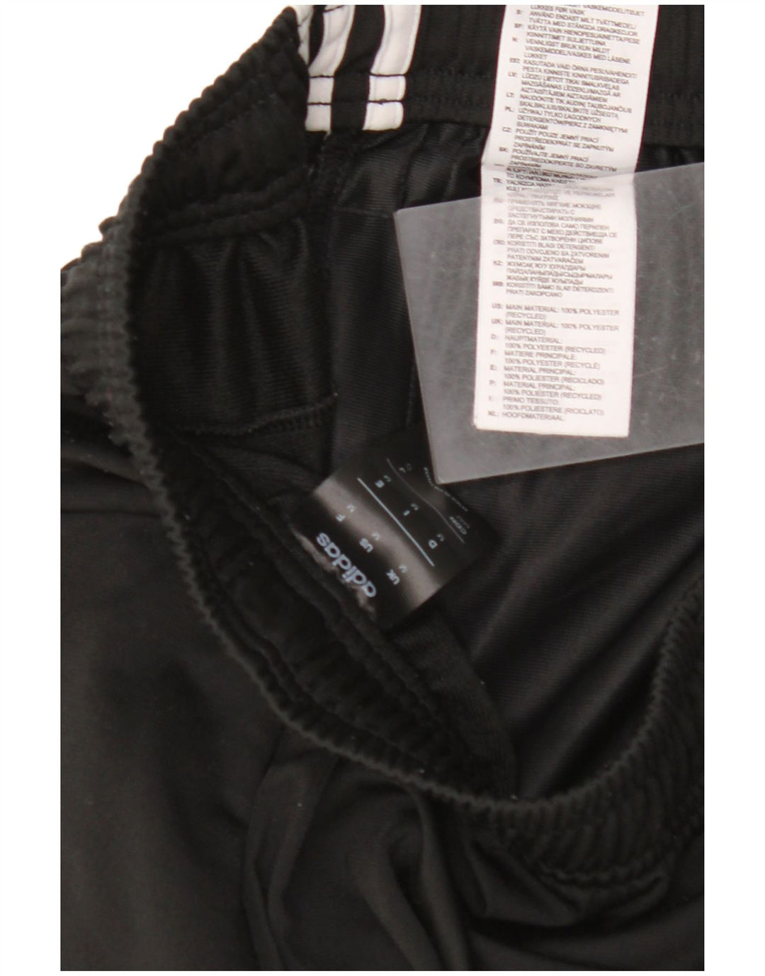 ADIDAS Damen Trainingshose UK 14 Medium Schwarz Polyester