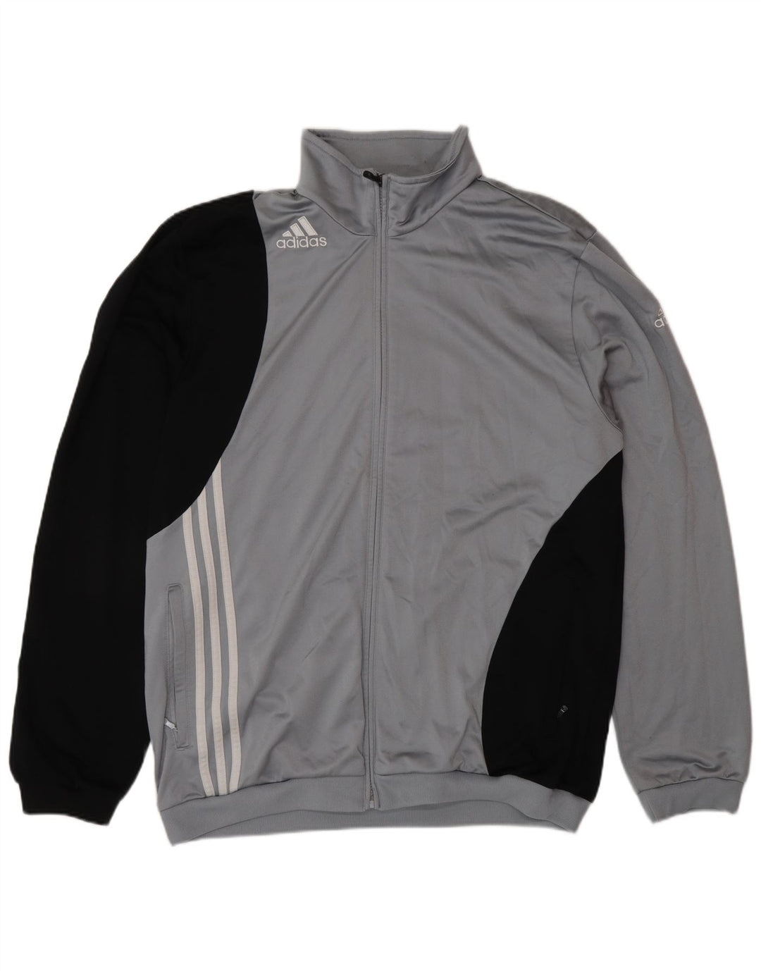 ADIDAS Herren Trainingsanzug Top Jacke UK 46/48 XL Grau Polyester