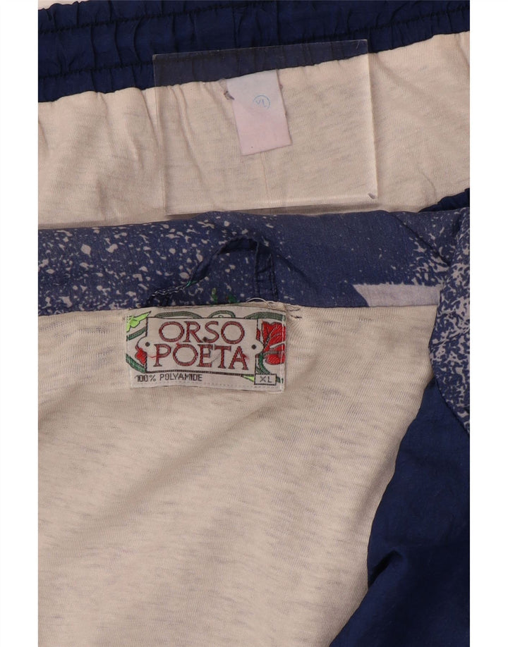 ORSO POETA Herren-Trainingsanzug XL, marineblau, geometrisch, Polyamid