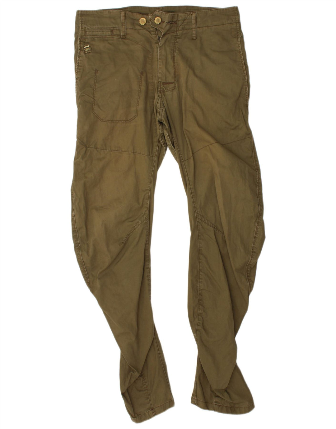 G-STAR Herren Banana Chinohose W32 L32 Khaki Baumwolle