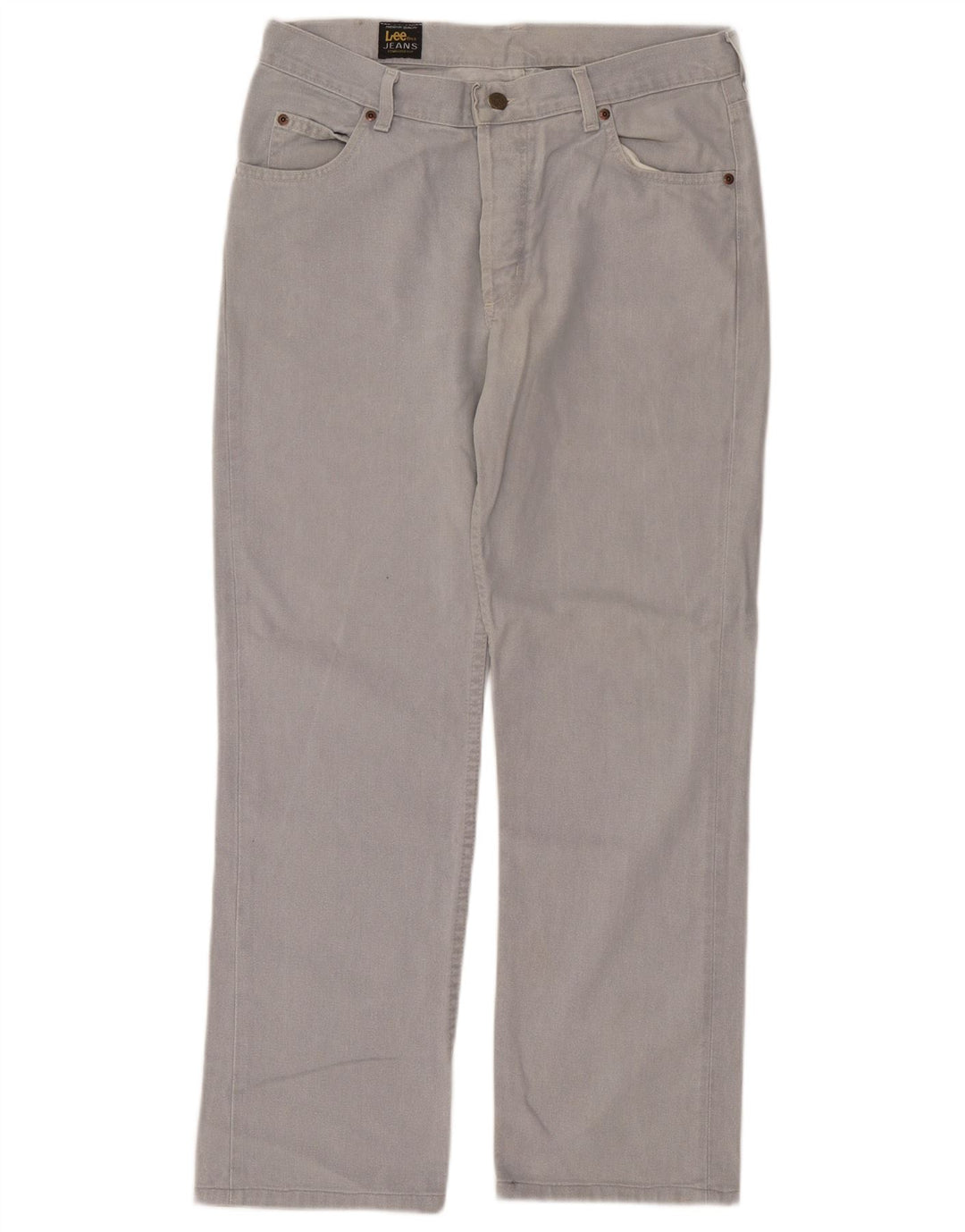 Lee Herren Straight Jeans W32 L30 Grau