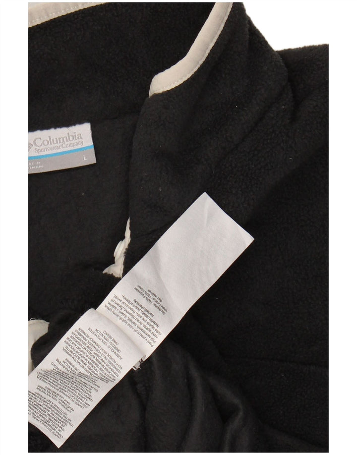 COLUMBIA Damen-Fleecepullover mit Knopfkragen, UK 16, Größe L, grau, Polyester