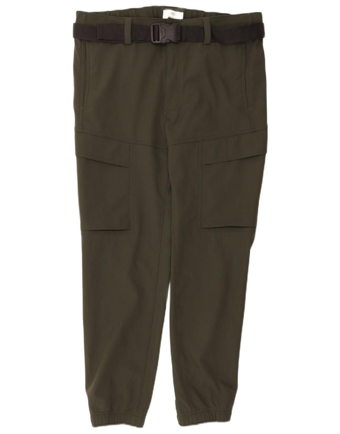 Gerade Herren-Cargohose von Marks & Spencer, W36, L31, Khaki, Polyester